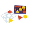 Learning Resources Attribute Blocks Desk Set in Tray, Math Blocks,