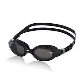 Speedo Unisex Adult Hydrosity Swim Goggle, Black/Smoke, One Size