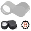 Bullongè Stun-BLACK Triplet Magnifying Glass 18 x 10 - Folding