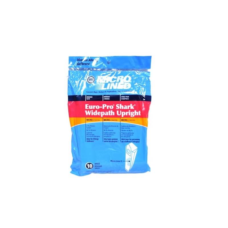 Vacuum Bags Designed To Fit Euro-Pro Shark Widepath Upright Vacuums