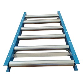 Gravity Roller Conveyor with 1.5" Diameter Galvanized Steel Rollers on 6" Roller Centers | Light-Duty | 18" Wide, 3' Long - Ultimation