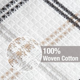 T-Fal Premium Waffle Dish Cloths: Highly Absorbent, Super Soft Long Lasting - 100% Cotton, 12"x13" Flat Waffle Dish Towel for Cleaning & Drying Dishes, (12-Pack), Neutral