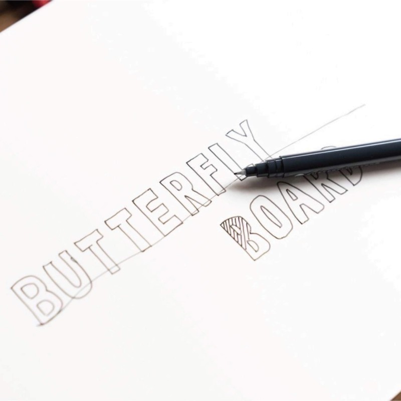 Butterfly Board 0.5mm Ultra Fine Whiteboard Pencils Set of 4