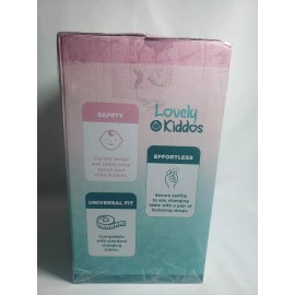 Lovely Kiddos Plush Changing Pad w/ Toy Bar PINK