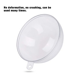 Lote De 20 Piezas Bolas Transparentes Para Rellenar 5/8 / 10Cm Decoración De Plástico Cumpleaños Adornos De Boda Decorativos Para La Bola Del Dormitorio Del Niño Árbol De Navidad Personalizable(8Cm)