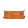 XZQTIVE Women Leather Wide Waist Belt Braid Elastic Stretchy Belt