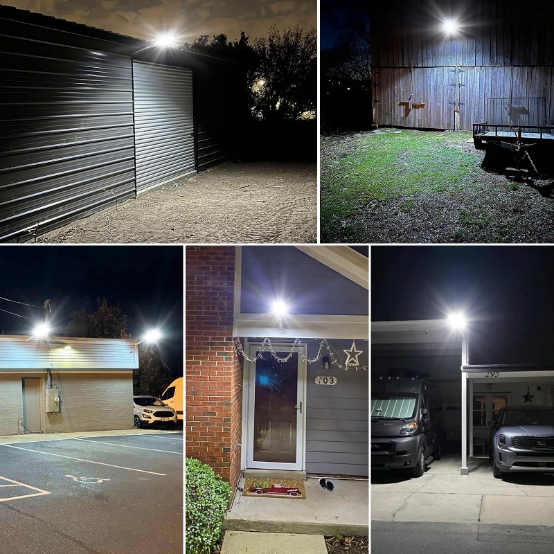 Solar Powered High Quality Security Light 130LM/W Remote Dimmable Street