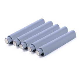 Pack of 5 Push to Open System Damper Buffer Plastic Touch Push Latch with Magnet for Cupboards Cabinet Doors Furniture (Magnetic Head)
