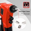 HAUTMEC 4-in-1 Rivet Gun,8" One-Handed Riveter with 4 Tool-Free Interchangeable