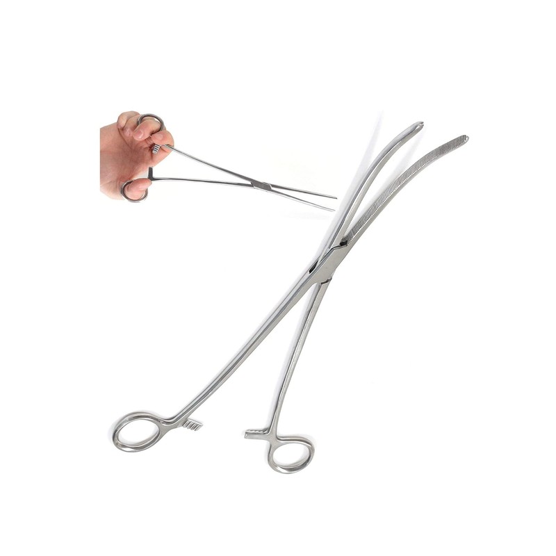 Stainless Steel 6'' 8'' 10''12'' Straight or Curved Fishing Forceps