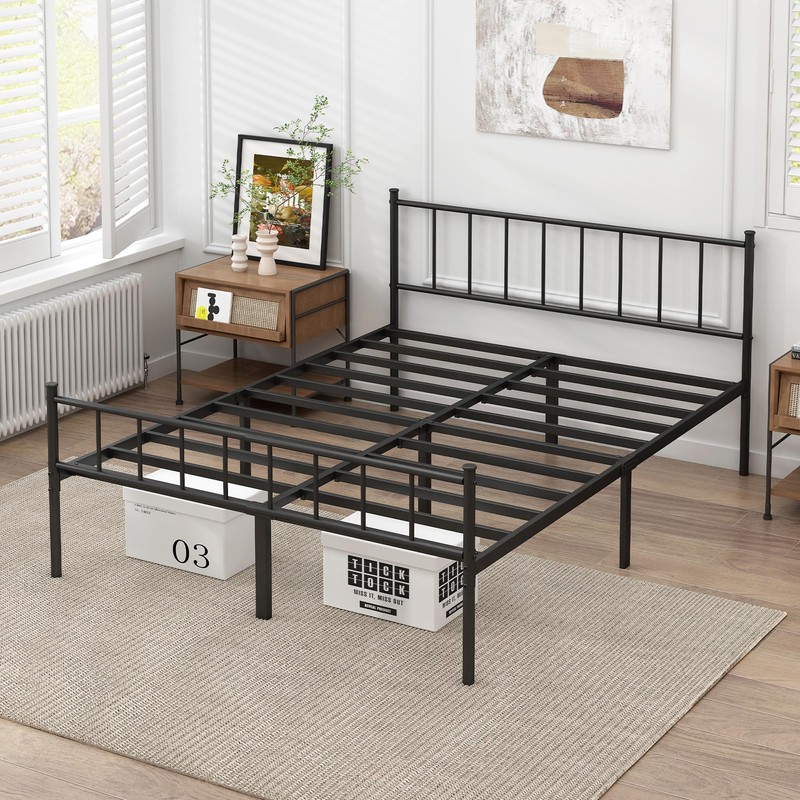 DIIYIV California King Bed Frame-Classic Metal Platform Bed Frame,Mattress Foundation