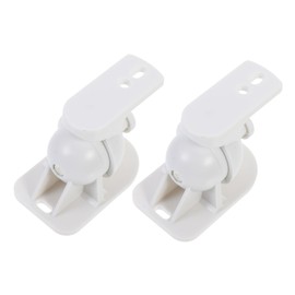 Gatuida 2 Sets Audio Stand Bookshelves Wall Mounted Wall Mount Bookshelf Surround Bracket Clamp Wall Mounted Speakers Bookshelf Speaker Wall Mount Soundbar Wall Bracket Abs Satellite White