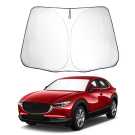 SKTU Sonnenschutz für Frontscheiben kompatibel mit Mazda CX-30 2019-2024 Innen Faltbar Frontscheibenabdeckung mit UV Schutz