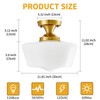 youngrender Schoolhouse Light Fixture Modern Gold Ceiling Light,Semi Flush Mount