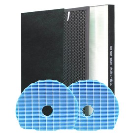 LRFDRESS Replacement Filter Kit Compatible with Sharp KC-860U Series Air Purifier Replaces Part # FZ-C150HFU / FZ-C150DFU / FZ-C100MFU Filter Replacement Pre-filter (+2 Humidifier filters)