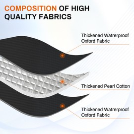 JUSTTOP RV Door Window Shade, Magnetic Foldable Blackout Window Cover with Reflective Silver Coating | UV Protection Sun Shade for RV Travel | RV Accessories Must-Have for Camping & Road Trips