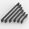 ROMATEE 10 Pack 7 Inch(177mm) Cabinet Pull Matte Black Kitchen
