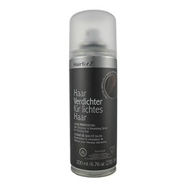 Hairfor2 Haarverdichtungsspray gegen lichtes Haar | Haarpuder | Streuhaar | HaarauffÃ¼ller | Haarausfall | Haarverdichter (200ml, Mittelbraun)