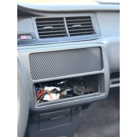 CBC 92-95 Civic EG Climate Control Delete CARBON FIBER PATTERN Heat Block Off Honda