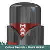 Hot Flow Black Nickel Marella Modern Thermostatic Radiator Valve Angled