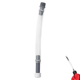 2-Pack Clear Racing Fuel Jug Hose - Leak-Proof Gas Can Replacement for 3/5/5.5 Gallon Tanks with Built-in Filter, 3/4" NPT Thread, Compatible with Racing, Tractor, Scribner Cans