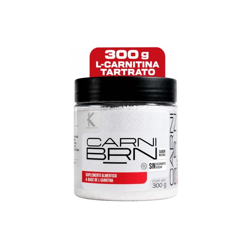 Kardagar Carnitina Tartrato Polvo 300g Forma Pura Rápida Absorción Cápsulas