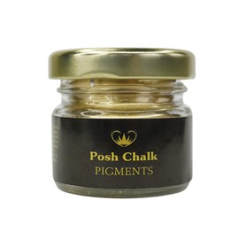 Posh Chalk PC0201 Pigment Powder- Byzantine Gold 30ml - Vibrant Color Mix - DIY Craft, Upcycling, Art - Wood, Glass, Metal, Fabric - Indoor + Outdoor Use – High Coverage - Customizable