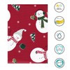 Winter Wonder Lane Vinyl Tablecloth with Flannel Backing, PVC Free