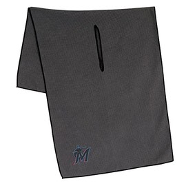 Team Effort Miami Marlins 19" x 41" Grey Microfiber Towel