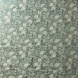 Flowers On Green 1/2 Yard Cotton Fabric Country - New