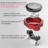 TOTMOX Motorcycle Handlebar Thermometer Alloy Waterproof Phosphorescent for Y-amaha K-awasaki