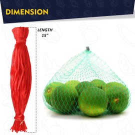 SIMOND STORE 15" Reusable Produce bags - 500 Pcs Nylon Sail Storage Bag - Seafood Boil Bags for Crawfish Sack/Crab Boil - Breathable Vegetable Bag Use as Onion Storage & Fruit Mesh Bags