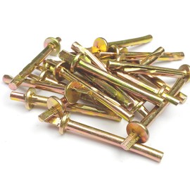 Ceiling Nail Dowels M6 x 40 Ceiling Dowels Concrete 90 Pieces Ceiling Anchors Metal Impact Dowels for Fixings in Cracked and Uncracked Concrete (90 Pieces, M6 x 40)