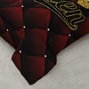 AILONEN Black and Red Comforter Set,King and Queen Printed Crown