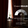 MIULEE 2 Panels Orange Blackout Curtains Room Darkening Thermal Insulated
