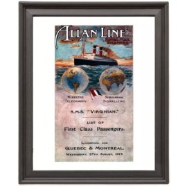 Cruise Ship Allan Line - Picture Frame 8x10 inches - Poster - Print - Poster - P