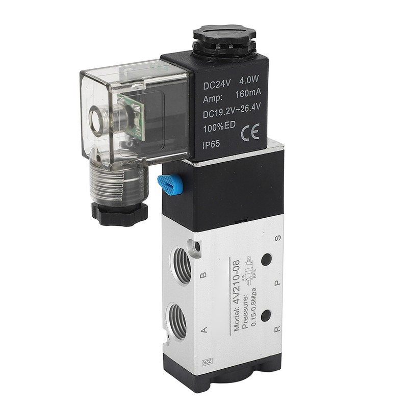 Solenoid Air Valve 2 Position 5 Way Aluminum Alloy High
