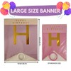 Pastel Rainbow Gold Happy Birthday Banner Bunting Garland Flag Party
