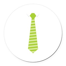 CafePress Neck Tie 5.5" Round Car Magnet Magnetic Bumper Display