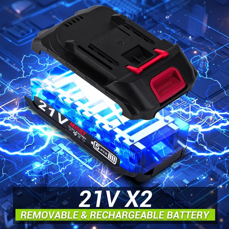 MDBTTOOLS Mini Chainsaw 6-Inch Cordless Chainsaw Battery Powered Hand-Held Chain