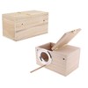 Parakeet Nesting Box, Bird Nest Breeding Box Cage Wood House