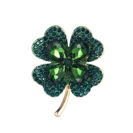 1-4Pcs Enamel St. Patrick Lucky Clover Leaf Lapel Pins For Men Women Ireland Irish Cute Shamrock Badge Brooch St.Patricks Day Decoration Party Gifts
