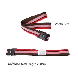 2 Pcs Luggage Straps, Adjustable Luggage Straps, Luggage Packing Straps with Combination Lock and tag, Brand Luggage Strap (Four Colors)