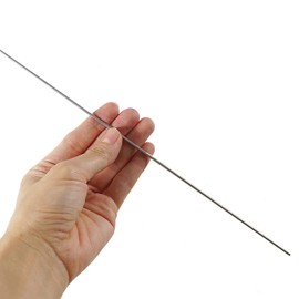 TOP-VIGOR 5Pcs 1.5mm x 300mm Stainless Steel Round Rods, Metal Solid Round Shaft Rods Lathe Bar Stock for DIY Crafts Car Helicopter Airplane Model