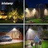 intelamp Solar Lights Outdoor, 4400mAh Solar Powered Flood Lights, Security