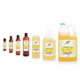 Canola Seed Oil by Velona - 8 oz | 100% Pure and Natural Carrier Oil | Refined, Expeller pressed | Cooking, Dressing, Skin, Face, Body, Hair Care | Use Today - Enjoy Results