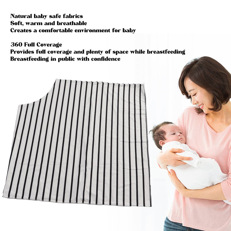 Nursing Cover 360 Full Coverage Soft Breathable Comfortable Breastfeeding Cover