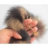 Fosrion Real Fox Tail Fur Keychain Clasp Fashion Charm Cosplay