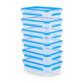 Emsa Clip&Close Fresh Frischhaltedosen aus Kunststoff, 0,8 l, hygienisch, geruchs- und geschmacksneutral, 100% BPA-frei, spülmaschinenfest und mikrowellengeeignet, Baby Care zertifiziert