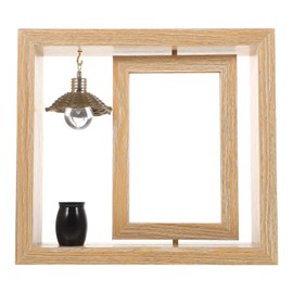 1pc 6 Inch Memorial Picture Frame: Small Urns for Ashes and Memorial Photo Frame, Mini Black Keepsake Urn with Picture Frame for Ashes, Memorial Bereavement Sympathy